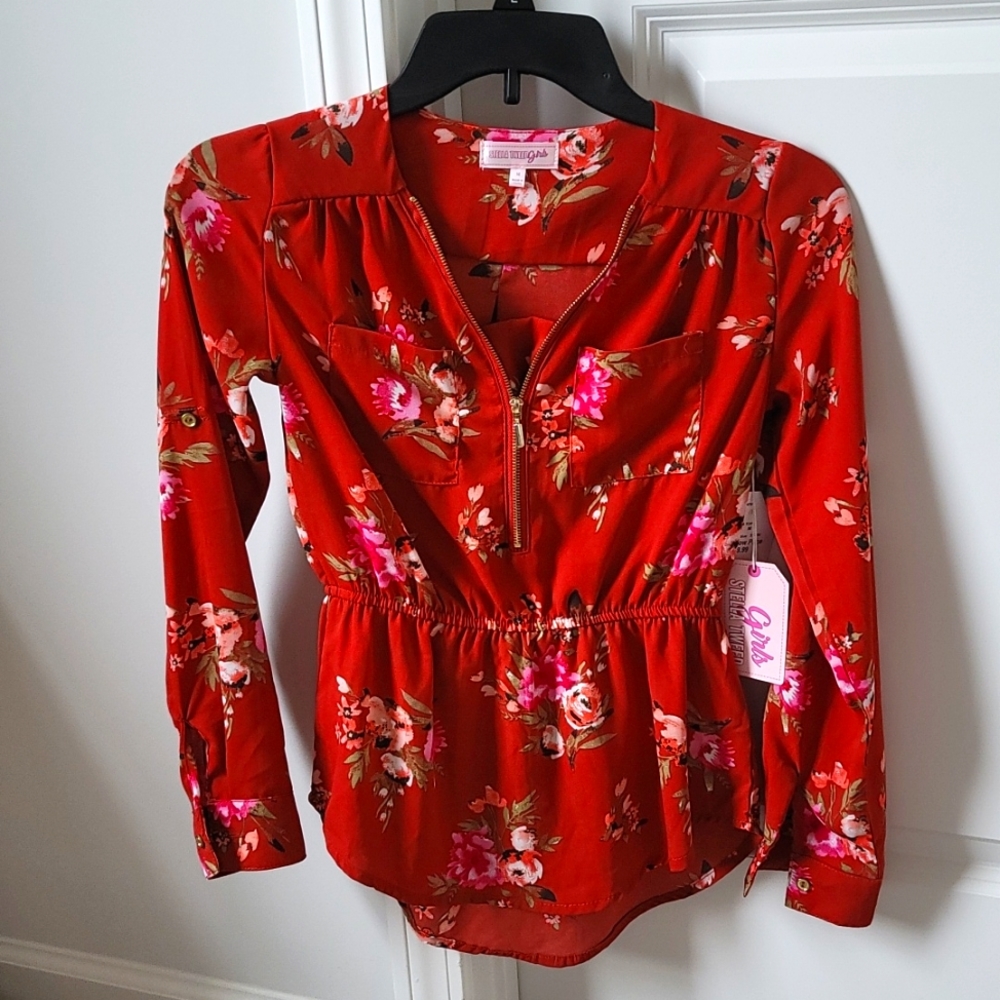 Girls Floral Shirt